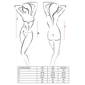 Body Passion Charming Negru S-M