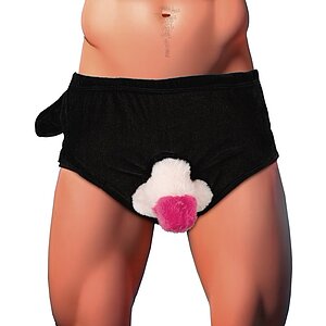 Boxeri cu penis gonflabil, cadou amuzant pentru petreceri Negru