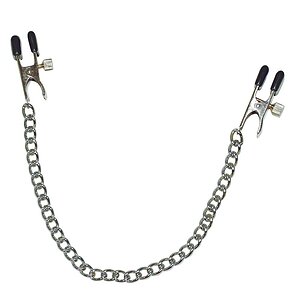 Breast Chain And Nipple Clamps SX Argintiu