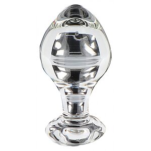 Brilliant Star – Plug Anal Din Sticlă TOYJOY 9x4cm Transparent pe Denysa.ro