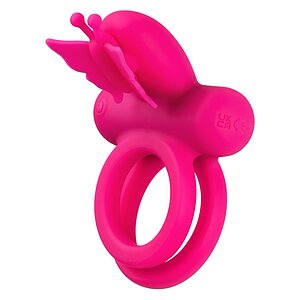 Butterfly Dual Ring Roz pe Denysa.ro