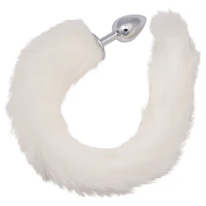 CalExotics Running Wild – Plug Metalic cu Coadă Albă 36.75cm CalExotics Running Wild – Plug Metalic cu Coadă Albă 36.75cm pe Denysa.ro