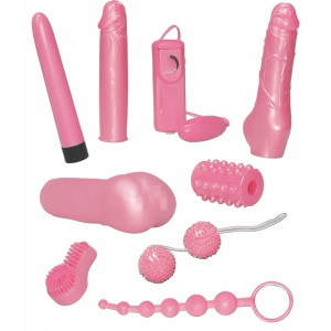 Set Vibratoare Si Dildo Roz Pentru Cuplu Pachet Sex Toys Roz Cu Vibratoare Si Dildo