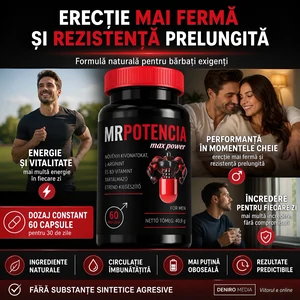 Capsule Erecție MrPotencia Max Power 60capsule