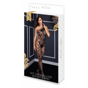 Catsuit Baci Off The Shoulder Negru S-L