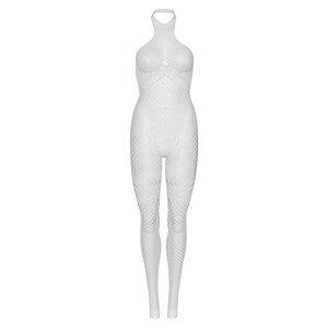Catsuit Leg Avenue Gwen Alb pe Denysa.ro