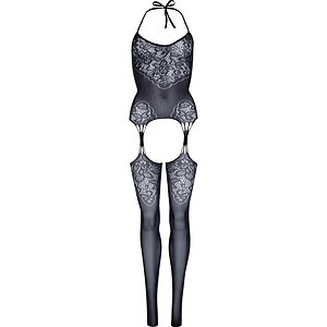 Catsuit Leg Avenue Jacquard Net pe Denysa.ro