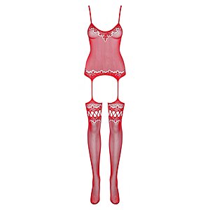 Catsuit Obsessive F214 Roșu pe Denysa.ro