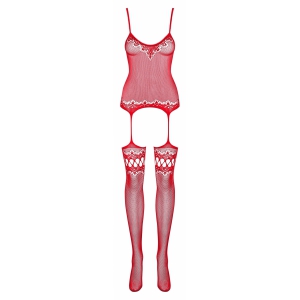 Catsuit Obsessive F214 Roșu S-L