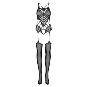 Catsuit Obsessive G139 Negru Catsuit Negru Cu Decupaje Si Plasa