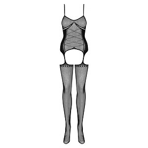 Catsuit Obsessive G314 Negru pe Denysa.ro
