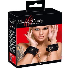 Catuse Negru Catifelat Cu Catarame Reglabile