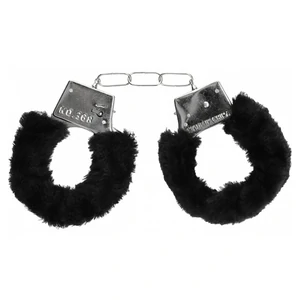 Cătușe Beginners Handcuffs Furry Negru