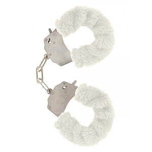 Cătușe Furry Fun Cuffs Alb pe Denysa.ro