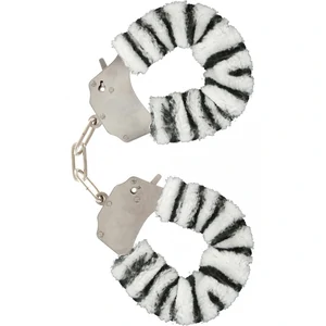 Cătușe Furry Fun Zebra Plush Alb pe Denysa.ro