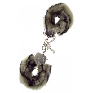 Cătușe Metal Handcuff With Plush Zebră Cătușe Metal Handcuff With Plush Zebră pe Denysa.ro