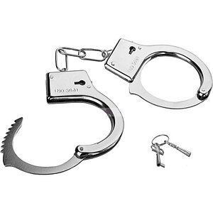 Cătușe Metalice Din Inox Police Argintiu pe Denysa.ro