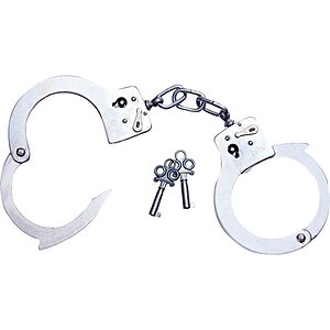 Catuse Cu Puf Catuse Police Arrest Handcuffs Argintiu