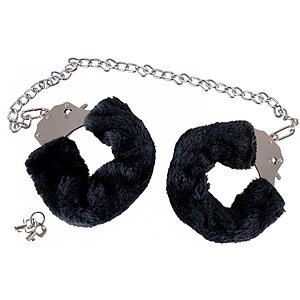 Cătușe Pufoase You2Toys Bigger Furry, Lanț 44 cm Negru pe Denysa.ro