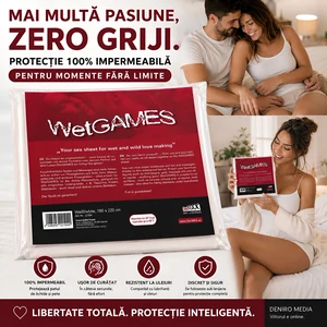 Cearșaf Vinyl WetGames Alb