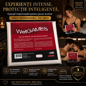 Cearșaf Vinyl WetGames Alb