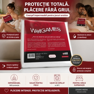 Cearșaf Vinyl WetGames Alb