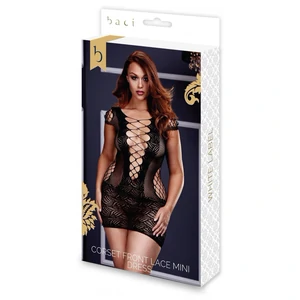 Chemise Baci Front Lace Mini Dress XL-2XL