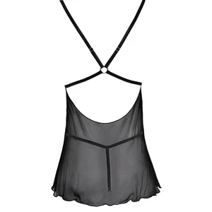Chemise Cottelli Collection Transparent Fun Negru S
