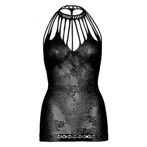 Chemise Leg Avenue Lace With Cut-outs Negru pe Denysa.ro