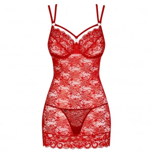 Chemise Obsessive 860-CHE Roșu L-XL