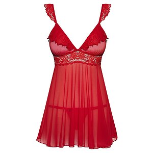 Chemise Obsessive 863-BAB Rosu S-M