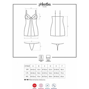 Chemise Obsessive Heartina Roșu S-M