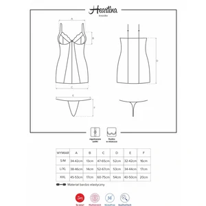 Chemise Obsessive Heartina Roșu S-M