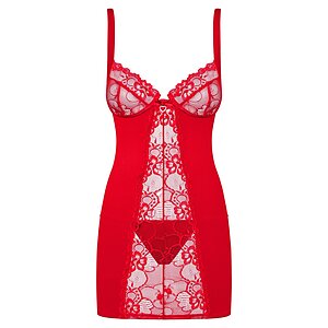 Chemise Obsessive Heartina Rosu L-XL