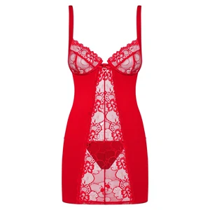 Chemise Obsessive Heartina Roșu Chemise Obsessive Heartina Roșu pe Denysa.ro