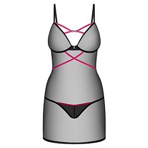 Chemise Obsessive Novenes Negru XL-2XL