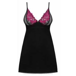 Chemise Obsessive Rosenty Negru XS-S