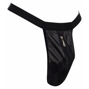Chilot Fermoar Acces Rapid Intimitate Tanga Negru Fermoar Marime S-l