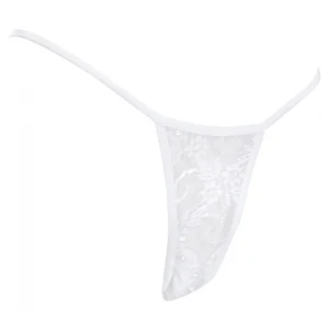 Tanga Poliamida Alb Marimi S-l Tanga Semi Transparent Alb Din Poliamida