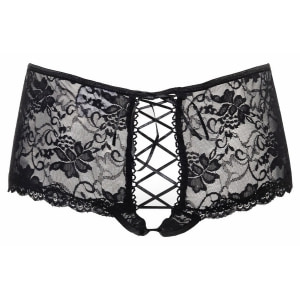 Chilot Amorable Open Back Charlotte Negru pe Denysa.ro