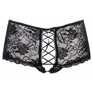 Chilot Amorable Open Back Charlotte Negru pe Denysa.ro