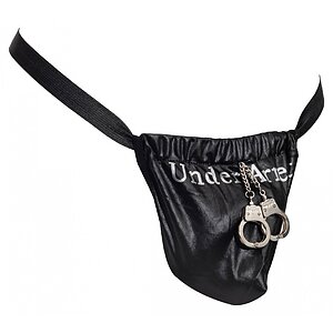 Chilot Amorable Sebastian Thong Negru pe Denysa.ro