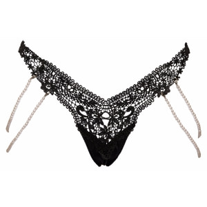 Chilot Cottelli Collection Pearls Negru pe Denysa.ro
