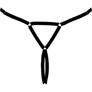 Chilot Cottelli Collection Senzualitate Decupată Negru S-L