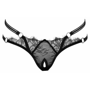 Chilot Decupat Cottelli Collection Agatha Negru pe Denysa.ro