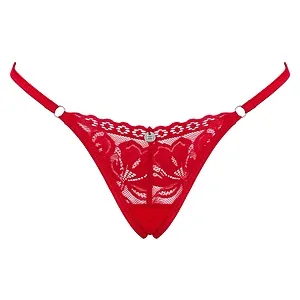 Chilot Obsessive Lacelove Thong Rosu XS-S