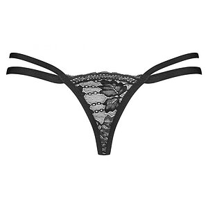 Chilot Tangă Obsessive Nutris Negru XS-S