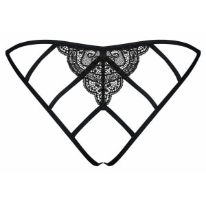 Chiloței Decupați Obsessive Miamor Negru L-XL