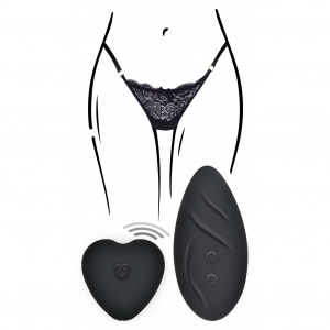 Chiloți Vibratori Angel Panty Vibe Negru