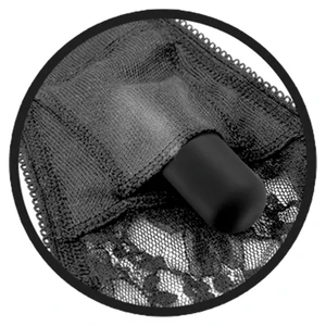 Chiloți Vibratori Fetish Fantasy Series Negru